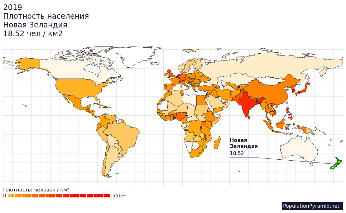 Карта плотности населения турции