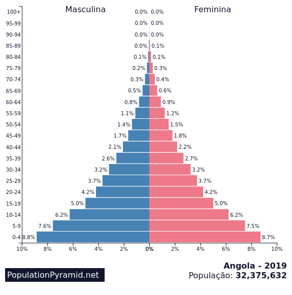 A estrutura da população angolana